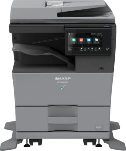 Front view of the Sharp BP-B540WR monochrome document system
